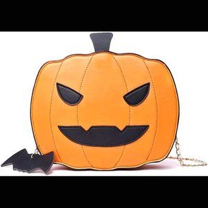 Halloween Pumpkin Purse Shoulder Bag Crossbody Kitsch Bag